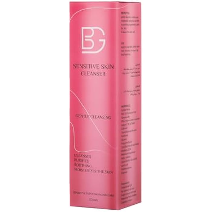 BG Sensitive Skin Cleanser – 200 ml – Gentle Cleanser for Sensitive Skin - Removes Impurities and Makeup Without Stripping or Irritation - Hydrates and Softens Skin - Image 3